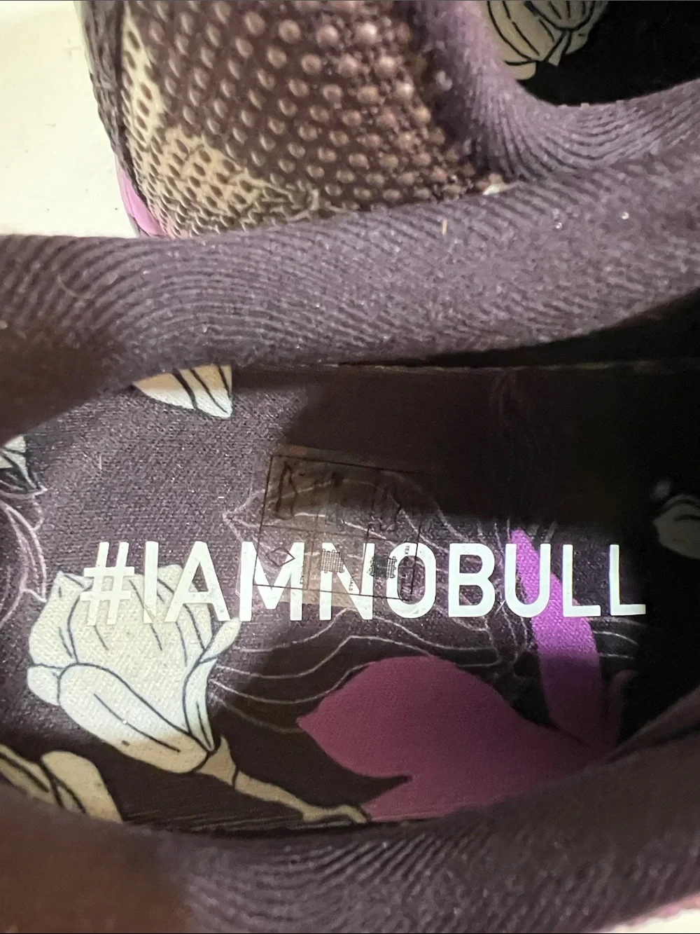 NOBULL Purple Floral Pattern Women’s Athletic Shoes size W8